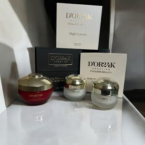 D'OR24K Skincare Set with Red and Gold Jars